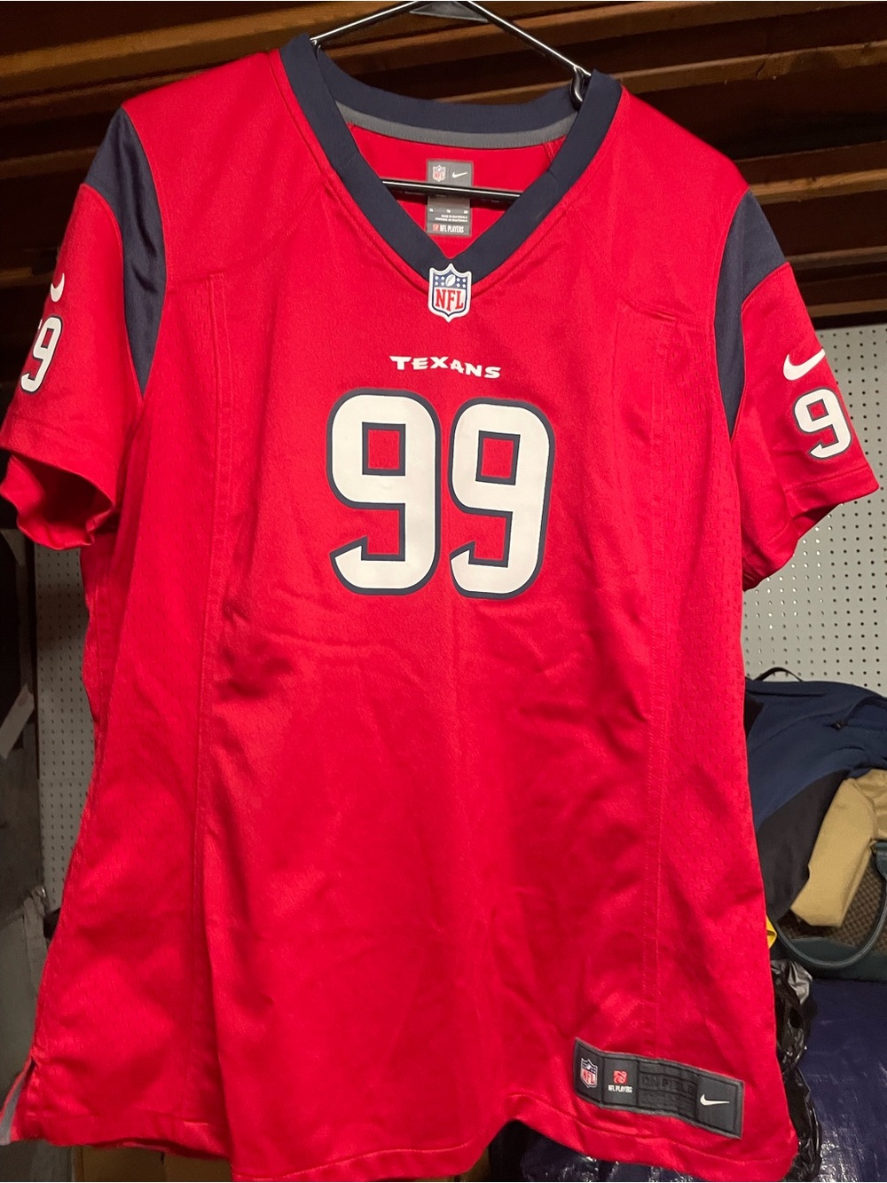 Nike NFL Texans #99 JJ Watt Battle Red Youth XL Football Jersey